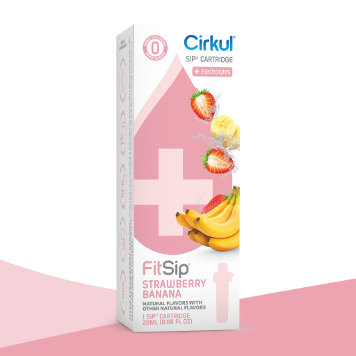 Vitamin-Infused FitSip Strawberry Banana 0KFS - Vitamin-Infused Natural Refreshing Flavor Core - Default Title
