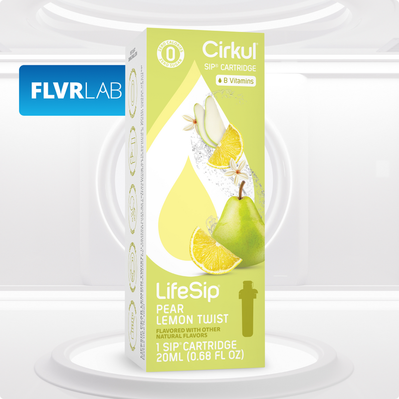 Natural Fruit Flavored LifeSip Pear Lemon Twist L82Z - Vitamin-Infused Natural Refreshing Flavor Core Detail
