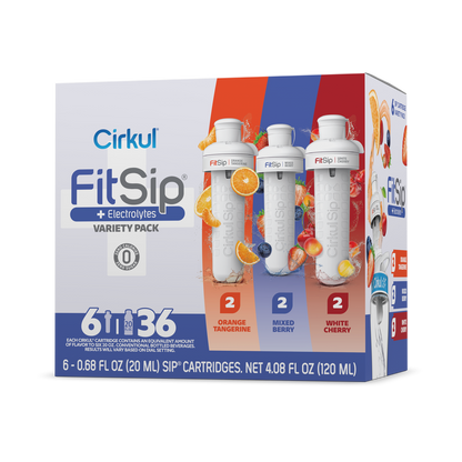 Refreshing Electrolyte FitSip 6-Pack Variety Pack HE3H - Vitamin-Infused Natural Refreshing Flavor Core - Default Title