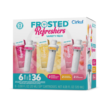 Sugar-Free Frosted Refreshers 6-Pack Variety Pack 1367 - Vitamin-Infused Natural Refreshing Flavor Core - Default Title