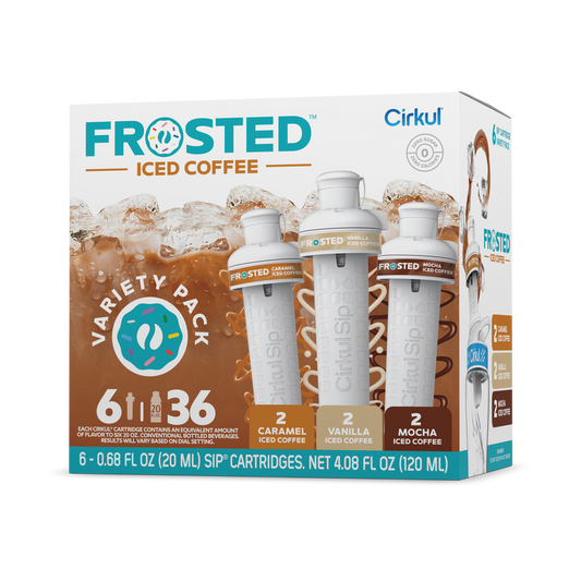 Vitamin-Infused Frosted Iced Coffee 6-Pack Variety Pack RAJT - Sugar-Free Fruit Flavor Cartridge Refill - Default Title