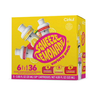 Vitamin-Infused Squeeze Lemonade 6-Pack Variety Pack 3TLS - Vitamin-Infused Natural Refreshing Flavor Core - Default Title
