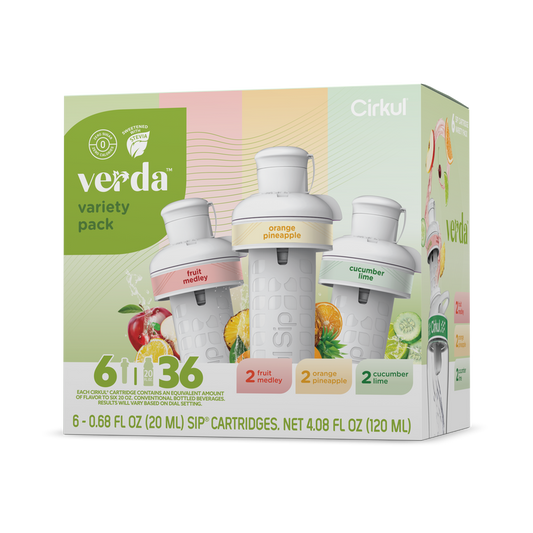Refreshing Electrolyte Verda 6-Pack Variety Pack CT2I - Electrolyte Hydration Enhanced Taste Cartridges - Default Title