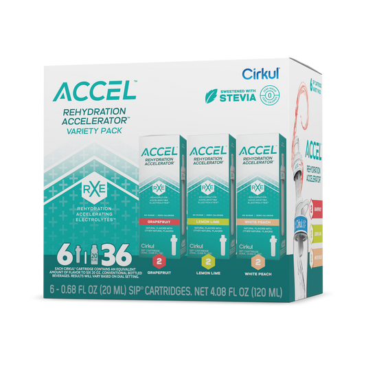 Refreshing Electrolyte Accel 6-Pack Variety Pack IZ9I - Vitamin-Infused Natural Refreshing Flavor Core - Default Title
