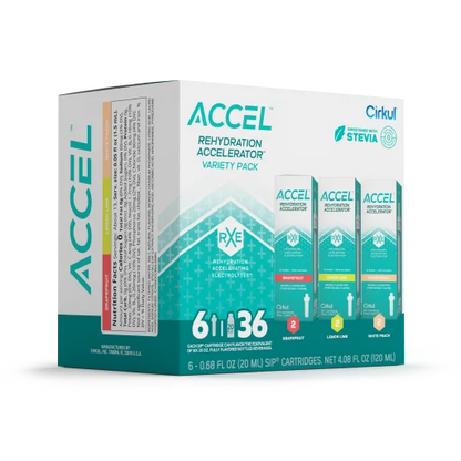 Refreshing Electrolyte Accel 6-Pack Variety Pack IZ9I - Vitamin-Infused Natural Refreshing Flavor Core Detail