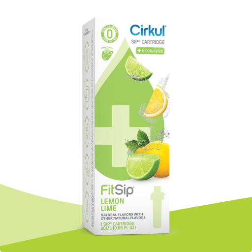 Sugar-Free FitSip Lemon Lime (Stevia) PO5V - Electrolyte Hydration Enhanced Taste Cartridges - Default Title