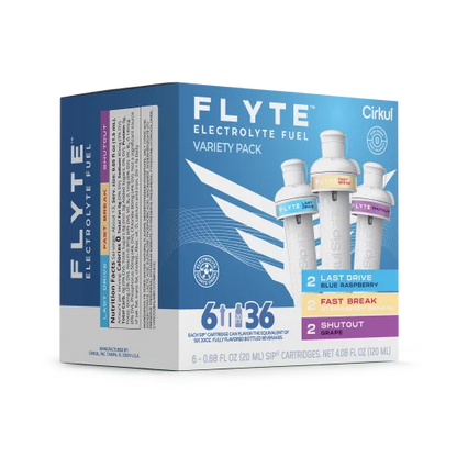 Zero-Calorie Flyte 6-Pack Variety Pack MMZB - Sugar-Free Fruit Flavor Cartridge Refill Detail