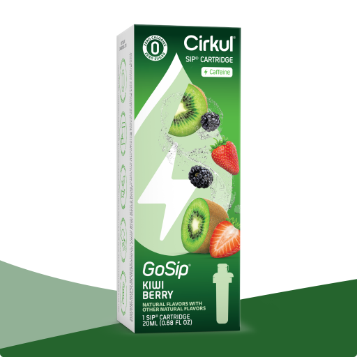 Zero-Calorie GoSip Kiwi Berry FTUR - Vitamin-Infused Natural Refreshing Flavor Core - Default Title